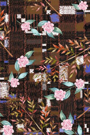 绿植树叶印花华亿平台图片