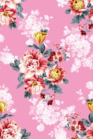 抽象花卉印花华亿平台图片