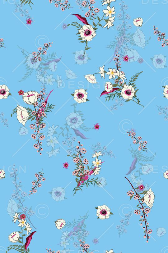 抽象花卉印花华亿平台图片