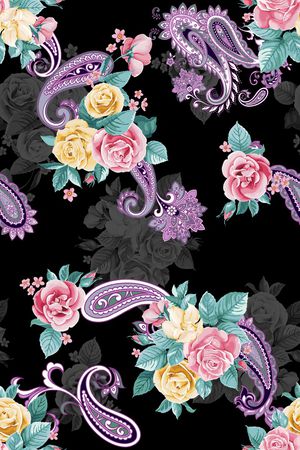 玫瑰花印花华亿平台图片