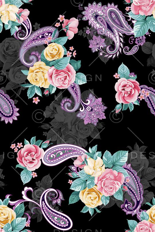 玫瑰花印花华亿平台图片