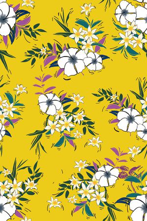 抽象花卉印花华亿平台图片