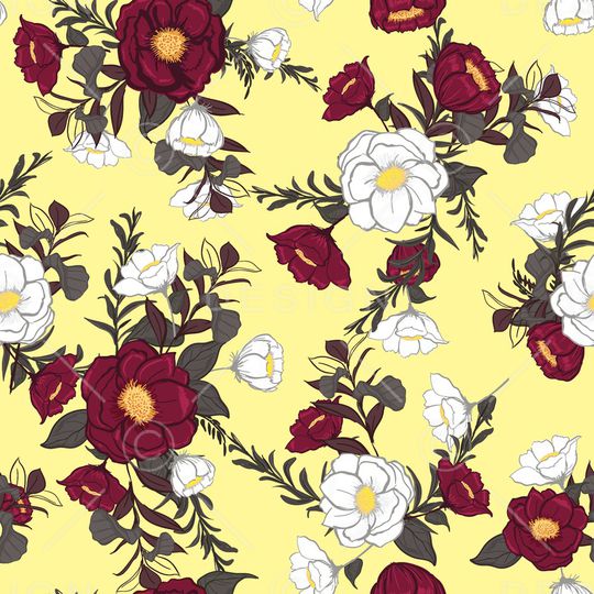 玫瑰花印花华亿平台图片