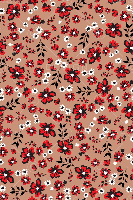 抽象花卉印花华亿平台图片