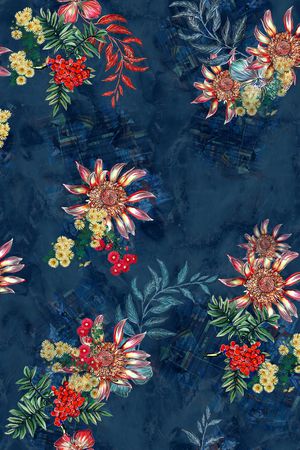 绿植树叶印花华亿平台图片