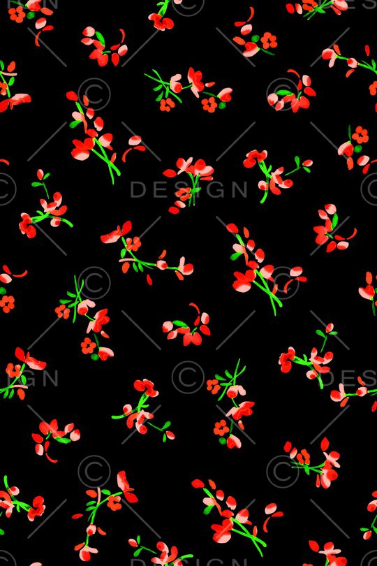 抽象花卉印花华亿平台图片