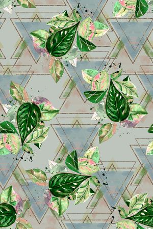 几何印花华亿平台图片