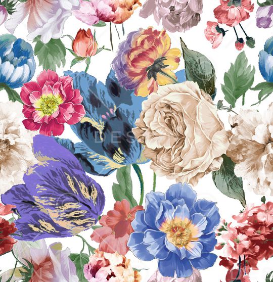 鸢尾花印花华亿平台图片