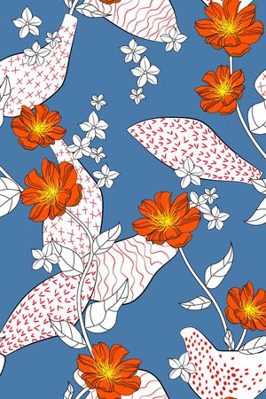 连衣裙印花华亿平台图片