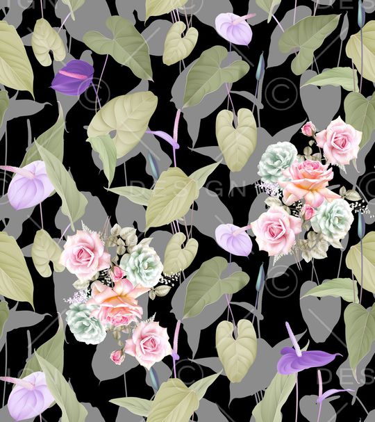 大牌风印花华亿平台图片