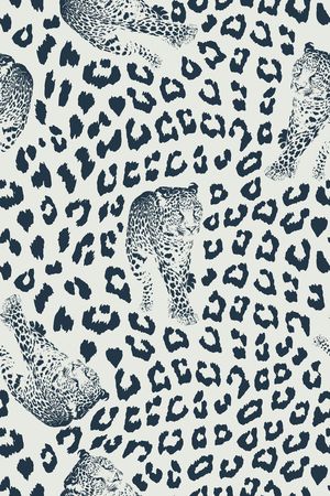 豹纹印花华亿平台图片