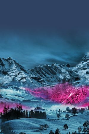 风景定位印花华亿平台图片