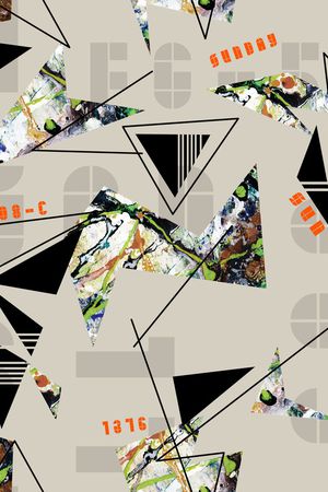 几何印花华亿平台图片