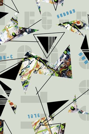 几何印花华亿平台图片