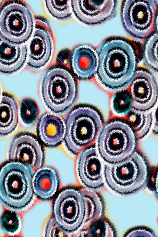 清爽底花卉印花华亿平台图片