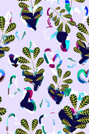 春夏华亿平台印花华亿平台图片