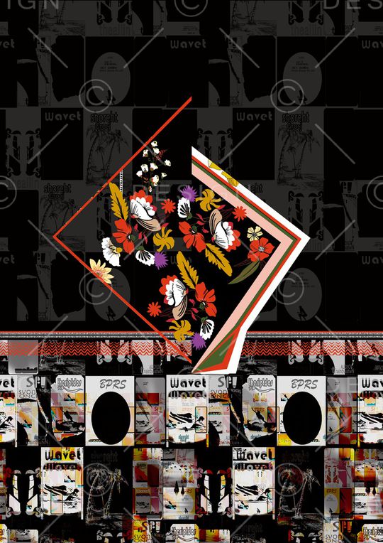 复古印花华亿平台图片