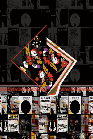 复古印花华亿平台图片