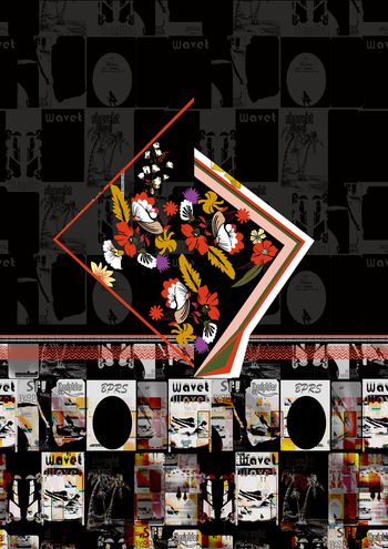 复古印花华亿平台图片