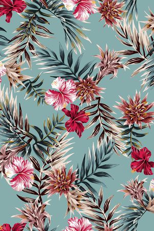 绿植树叶印花华亿平台图片