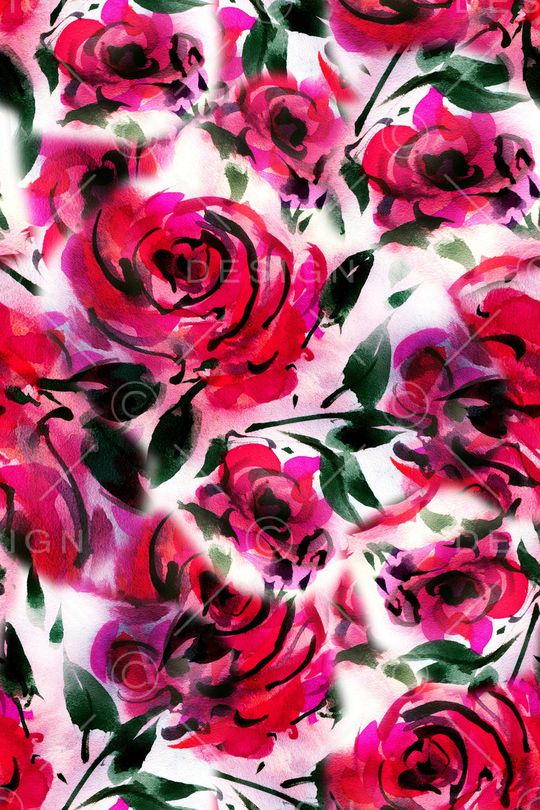 玫瑰花印花华亿平台图片