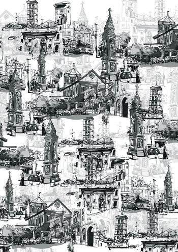 复古印花华亿平台图片