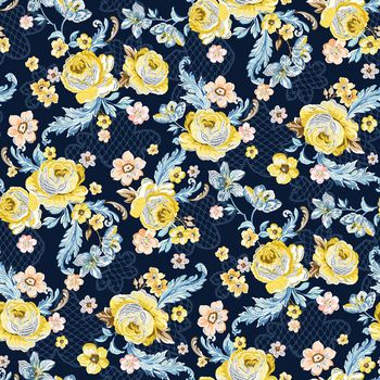 卷草印花华亿平台图片