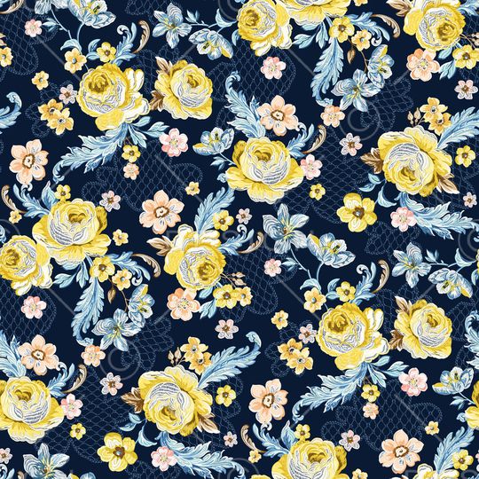 卷草印花华亿平台图片