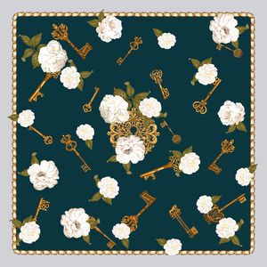 丝巾定位花印花华亿平台图片