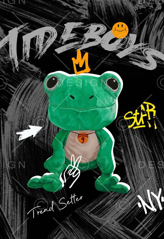 青蛙印花华亿平台图片