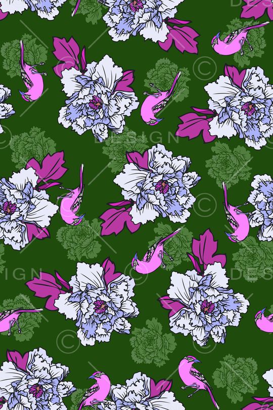 花卉印花华亿平台图片