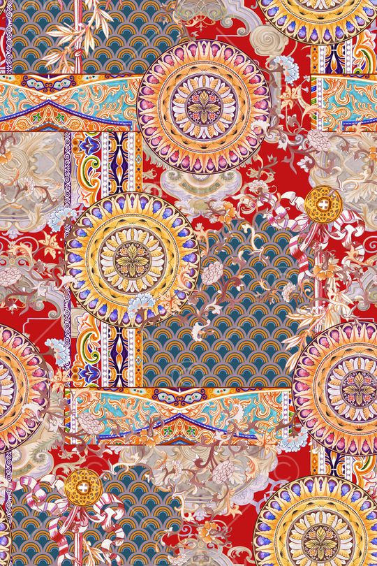 民族风印花华亿平台图片