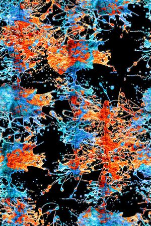 抽象男装印花华亿平台图片