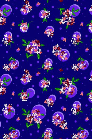 彩底花卉印花华亿平台图片