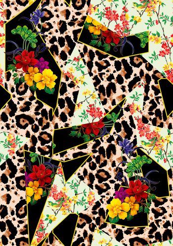 动物花卉印花华亿平台图片