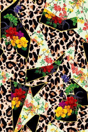 动物花卉印花华亿平台图片