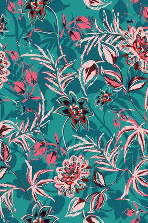 彩底花卉印花华亿平台图片