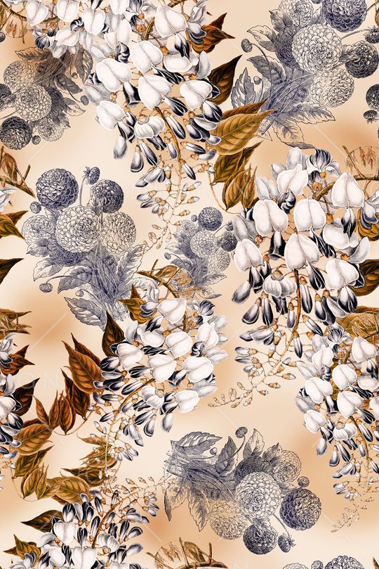 彩底花卉印花华亿平台图片