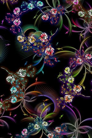 绿植树叶印花华亿平台图片