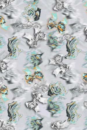 蝴蝶结印花华亿平台图片