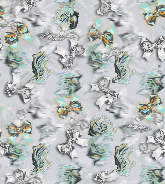 蝴蝶结印花华亿平台图片