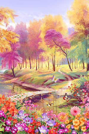 树林印花华亿平台图片