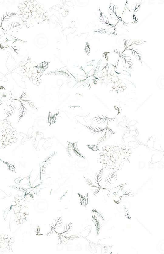 抽象花卉印花华亿平台图片