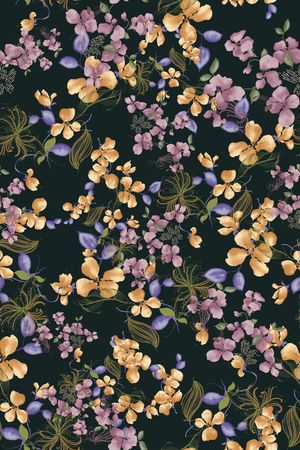 满版散花印花华亿平台图片