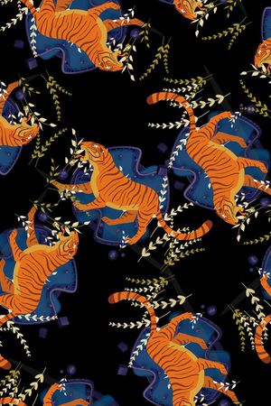 动物头印花华亿平台图片