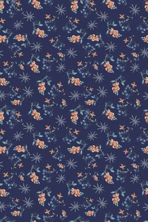 连衣裙印花华亿平台图片