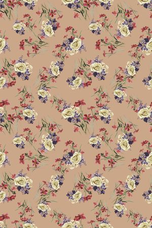 连衣裙印花华亿平台图片