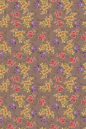 连衣裙印花华亿平台图片