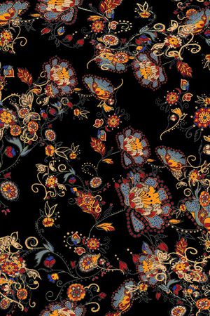 传统纹样印花华亿平台图片