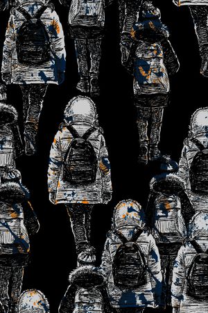 涂鸦印花华亿平台图片